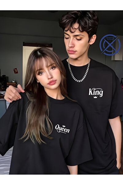 Ciel Lune King Queen Lover T-Shirt Combination Unisex Couple T-Shirt Set 100%...