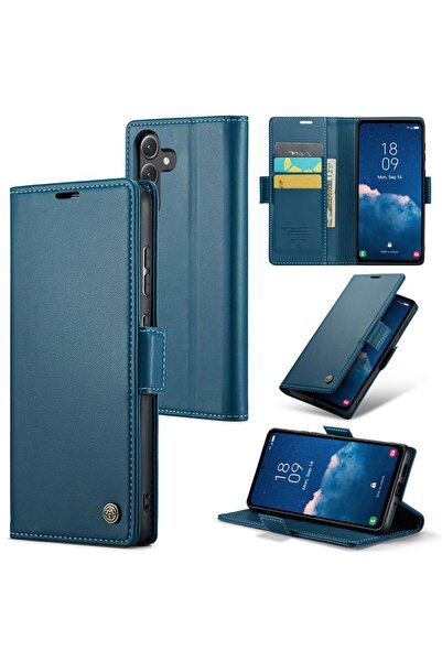 Caseme 023 Luminus Θήκη Πορτοφόλι Blue (Samsung Galaxy A35 5G)