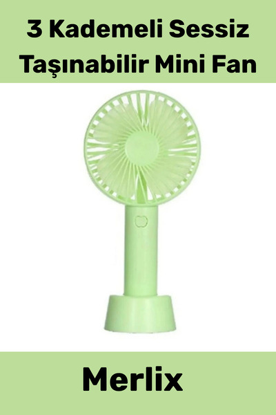 Genel Markalar #Vantilatör Usb Şarjlı 3 Kademeli Sessiz Taşınabilir Mini Fan ...