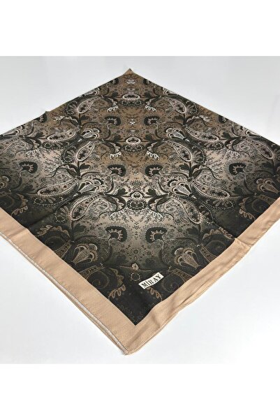 MİRAY Nevada Large Size Organic Cotton Scarf - 120 X 120 - 06453