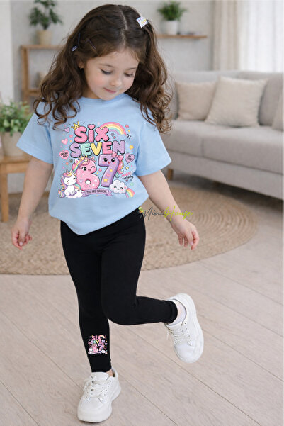 MiniHouse Six Seven 67 Printed Top and Bottom Set T-Shirt Leggings