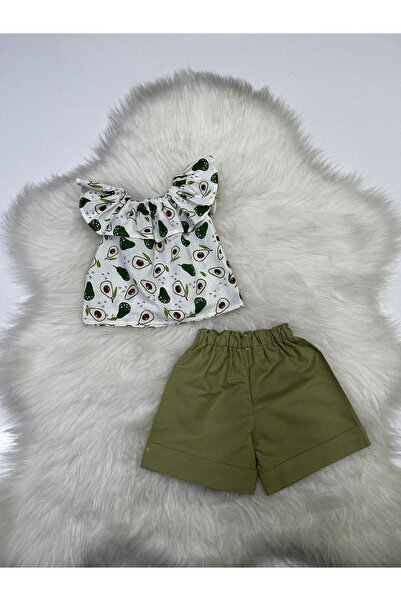 Moda Lina Baby Κοριτσίστικο σετ 2 τεμαχίων: Μπλούζα με γιακά Madonna με σχέδι...
