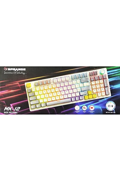 GM Sprange MK-12 RGB LED Mekanik Oyuncu Klavyesi Gaming Keyboard