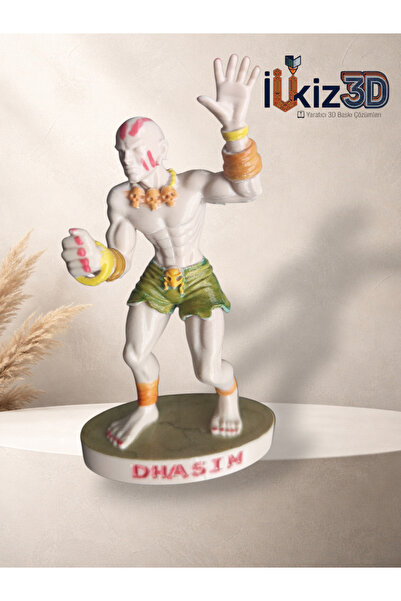 İlkiz3d Hand-Painted Street Fighter Dhalsim 3D Printed Figure - 12 cm Gamer R...
