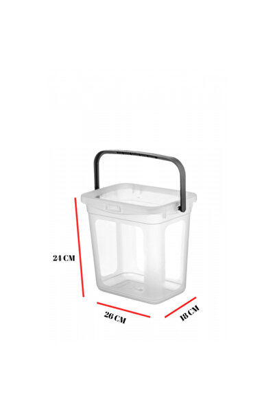 Hobibahçem 2-Piece Multibox Food Storage Container & Storage Box 6 Lt Transpa...