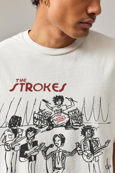 Tee&more. Unisex Oversize the Strokes Printed Premium T-Shirt