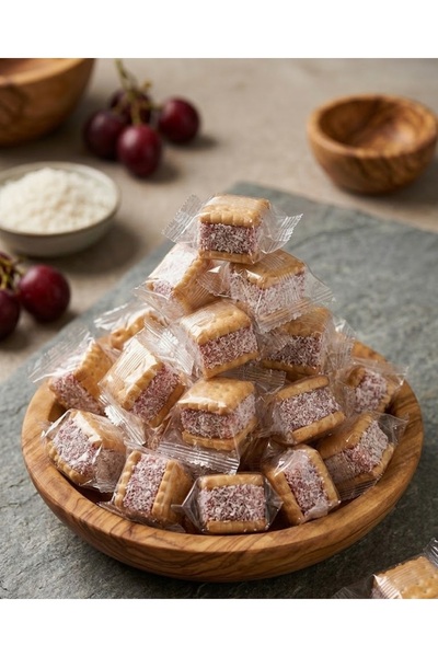 ÖZAD KURUYEMİŞ Güllü Paketli Bisküvi Arası Lokum 500 Gram