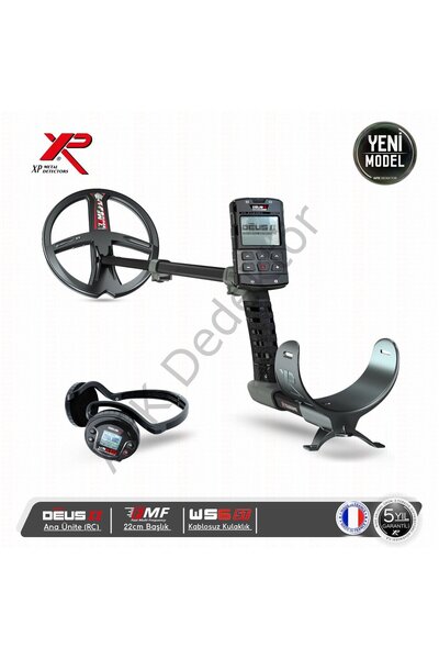 XP DEUS II RC Metal Dedektörü – 22 cm FMF Başlık + WS6 ST Kablosuz Kulaklık H...