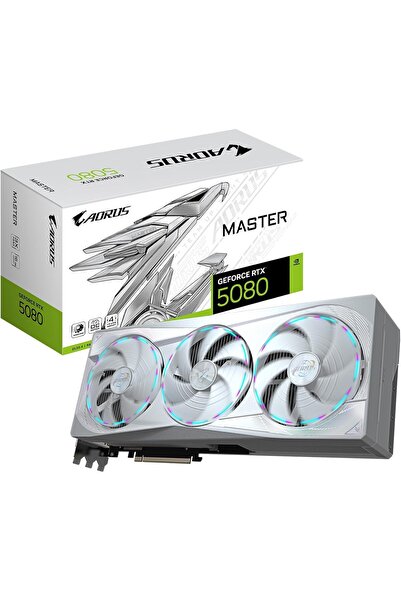 Gigabyte AORUS GeForce RTX 5080 Master ICE 16G Graphics Card, WINDFORCE Cooli...