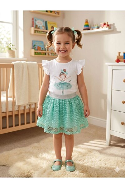 GÜL Baby Girls' Top and Skirt Set, Skirt Suit