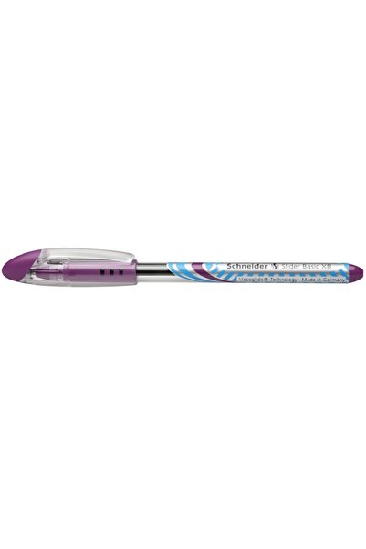 SCHNEIDER Slider Basic XB pen, rubber grip, 1.4mm tip - purple writing