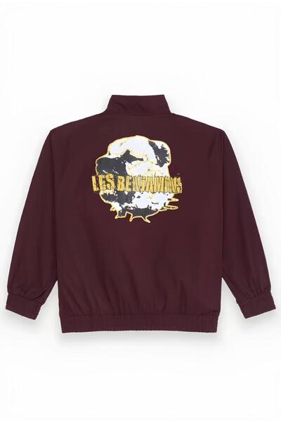 LES BENJAMINS Sırt Baskılı Half-Zip Oversize Mevsimlik Ceket