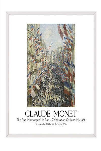 Postifull Klod Monet, Slika sa belim obrubom, Serija umetnosti BR:110304