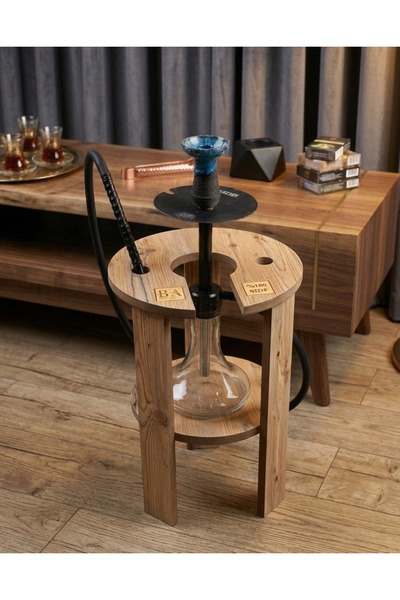 BAŞ ART SEHPA MDF Nargile Sehpası Cafe Ev Kamp Sehpası Atlantik Çam