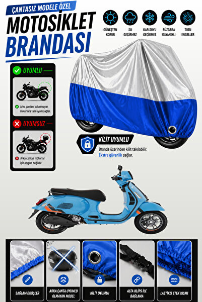 Cemku Twin Top Gray - Bottom Blue Vespa Gts Super Sport 310 Compatible Engine...