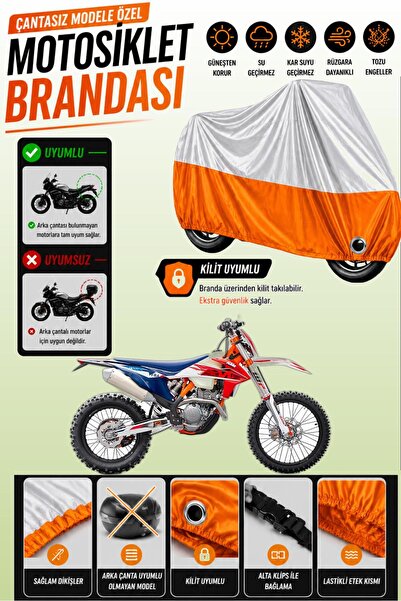 Cemku Twin Top Gray - Bottom Orange Ktm 250 Exc Six Days Tpi Compatible Engin...
