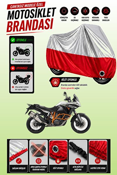 Cemku Twin غطاء محرك متوافق مع KTM 1190 Adventure R باللون الرمادي من الأعلى ...