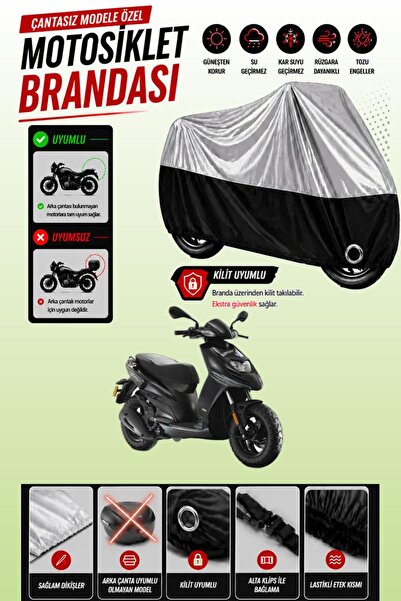 Cemku Twin Top Gray - Bottom Black Piaggio Typhoon 125 Compatible Engine Cove...