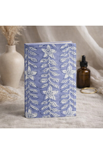 Tohfa Luxe Ruza Handmade Block Printed Diary – Sustainable Bamboo Paper Journ...