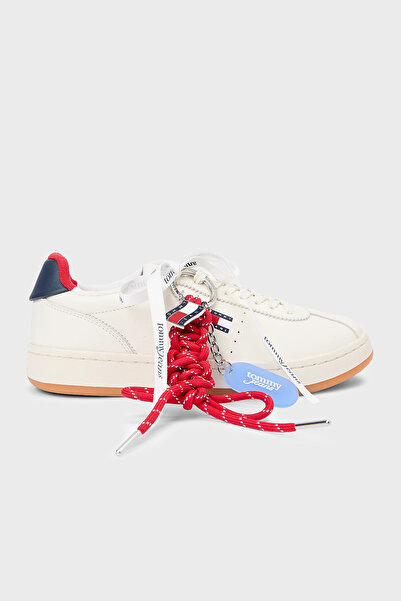 Tommy Jeans Deri Logolu Charm Detaylı Sneaker Ayakkabı AYAKKABI EN0EN03032 0K8