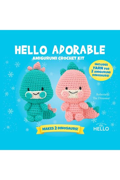 Generic Brand Amigurumi set, mini set za pletenje DINOSAUR