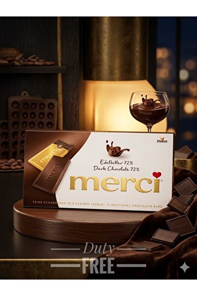 Merci Dark Chocolate 72% Cocoa bar 100GR