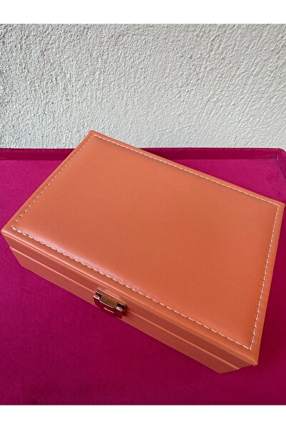 Milena Designer Store Milena Istanbul Orange Jewelry Bag