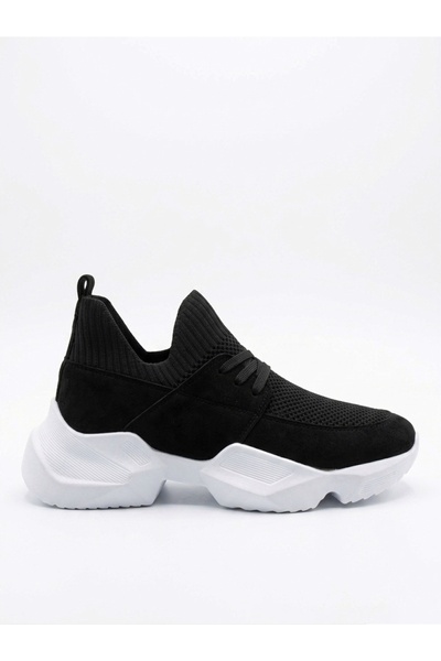 BOA A403 Soft Knitwear Textured High Black Sole Men's Sports Shoes
