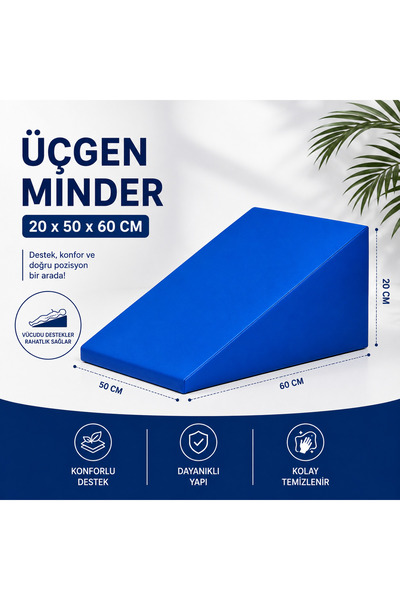 fizyocvmed Üçgen minder 20*50*60 cm terapi minderi üçgen egzersiz minder üçge...