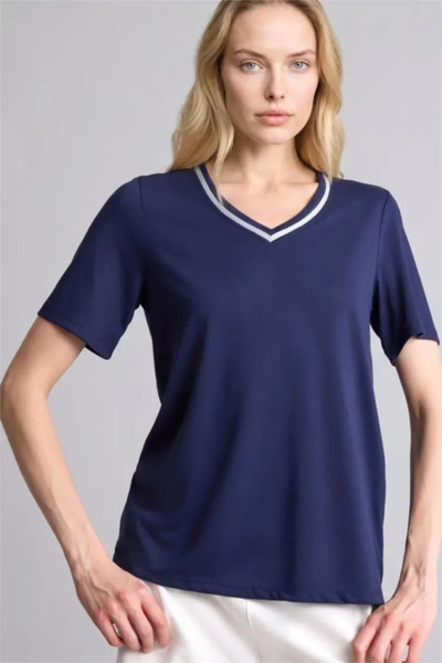 DeFacto Regular Fit V-Neck Short Sleeve T-Shirt F2770Ax26Sp