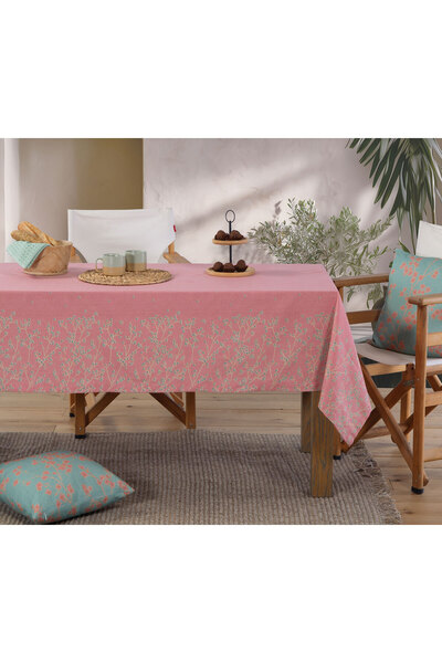 Nef Nef Homeware Τραπεζομάντηλο Κοραλί Βαμβακερό-Πολυεστερικό 140x240
