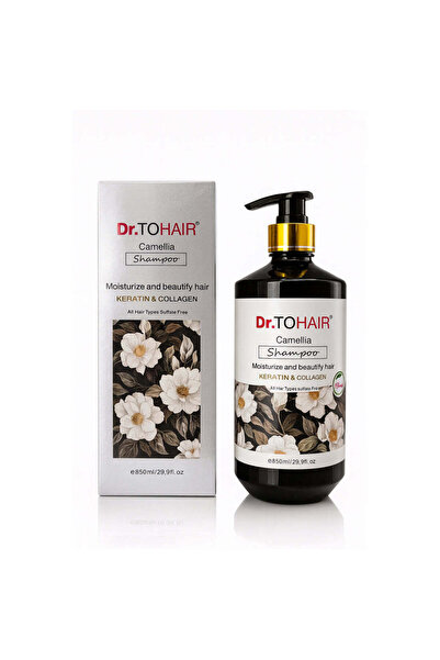 Dr. TOHAIR Σαμπουάν Καμέλια 850ml – με Κερατίνη και Κολλαγόνο, Έντονη Ενυδάτω...