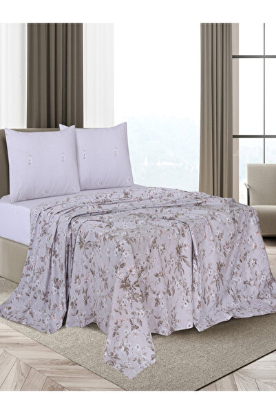 Cannon 4-Piece Bedsheet King Set Percale Printed T180 New Berry