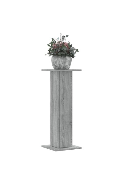 vidaxl Suporturi de plante 2 buc. gri sonoma 30x30x80cm lemn prelucrat