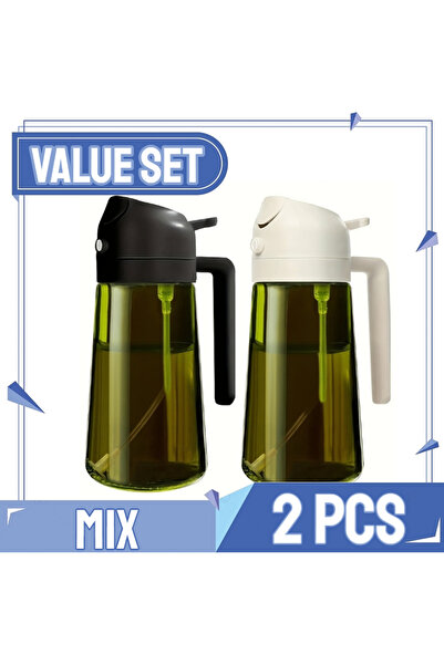 Choice20 Upgraded -whiteblack Olive Oil Spray Bottle for Oil Bottle Pouring f...