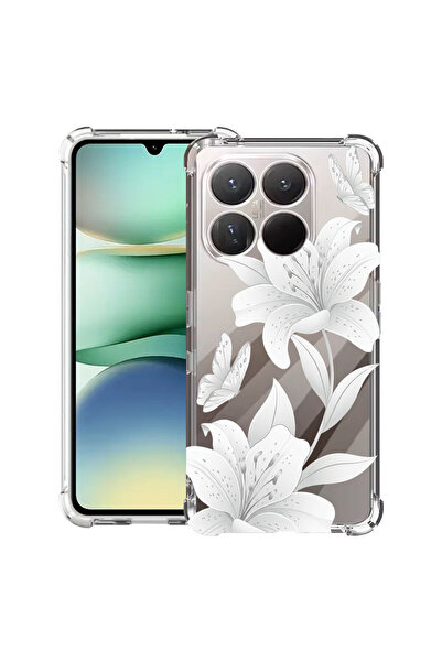 bestcase Husă Antișoc pentru Xiaomi 15T Pro, Florală - Lotus Alb Elegant, 210...