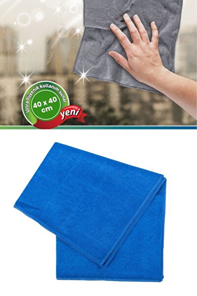 Flora 1 Adet Süper Emici Mikrofiber Cam Bezi 40x40 cm, Yumuşak Leke ve İz Bır...