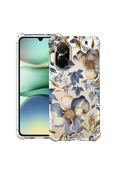 bestcase Αντικραδασμική Θήκη για Xiaomi Redmi A5 (173mm), Φλοράλ - Θήκη με Άν...