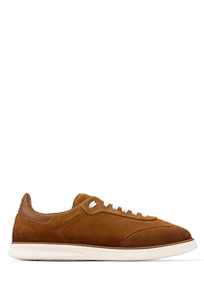 Franceschettı Men's Genuine Leather Tan Casual Shoes