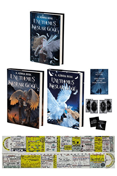 Artemis Yayınları Unutulmuş Kuşlar Göğü 1-2-3 Set K. Kübra Berk (Ciltli) + Öz...