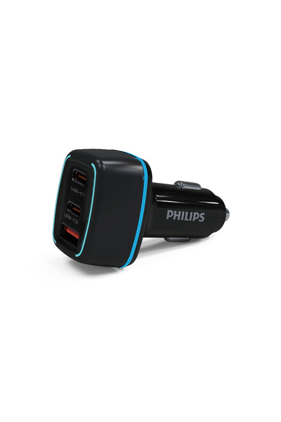 Philips 65W PD Car Charger, Black