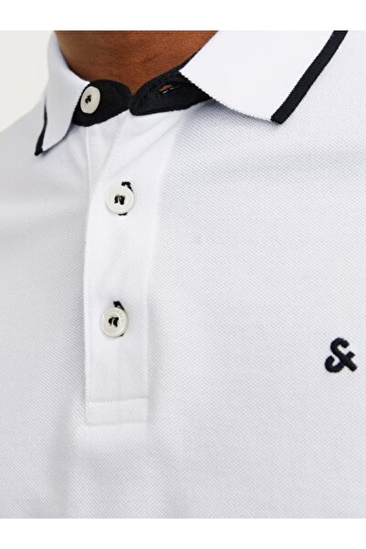 Jack & Jones Tricou polo bărbătesc, croială slim, cu guler contrastant