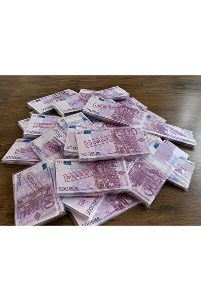 PRIMENEST (GEÇERSİZ) 500 EURO PARA 10DESTE (1000)ADET ŞAKA PARASI DÜĞÜN KINA ...