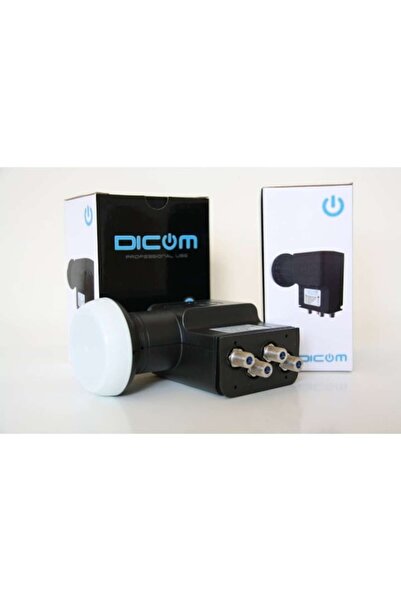 HighOnDesign DICOM Premium Quad LNB 0.1dB 4 ieșiri receptor de semnal antenă