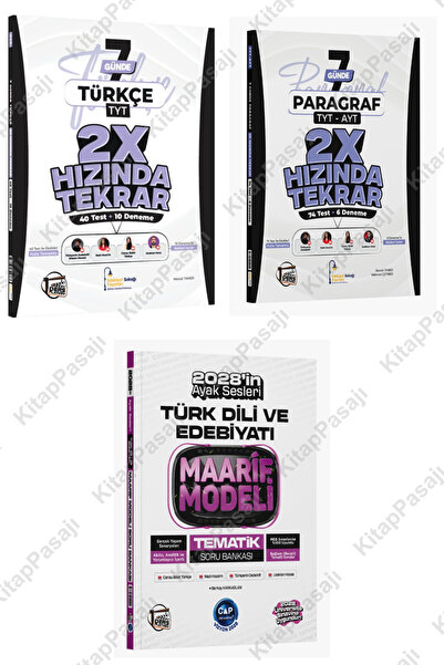 Çap Yayınları Çap Edebiyat Ders Platosu Maarif Modeli Tematik Soru Bankası ve...