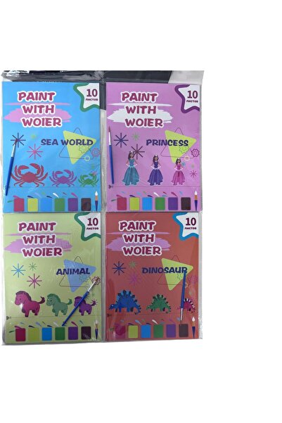 OEM Water Coloring Book for Children, 4 Different Books, 10 Sheets/Book, 29 X...