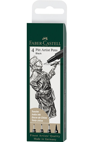 Faber Castell Set pix Pitt Artist 4 buc Negru Faber-Castell