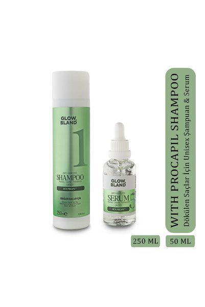 GLOW BLAND Procapil İçeren Dökülme Karşıtı Şampuan & Saç Serumu Seti 250 ML +...