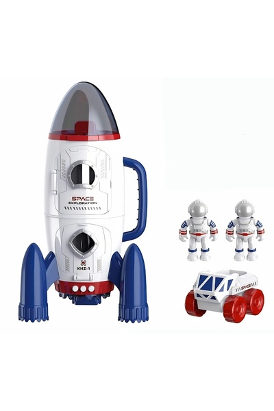 Zadem Store Uzay Keşfi: 2 Astronotlu Uzay Roketi ve Uzay Aracı - Açılabilir K...