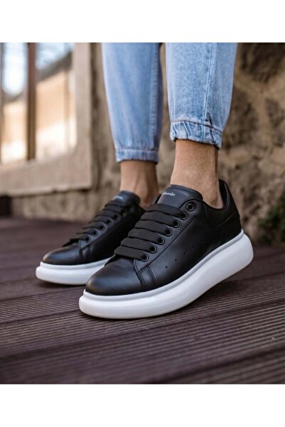 EXCLUSIVE STYLE Adidasi ALX - Negru mat si talpa alba